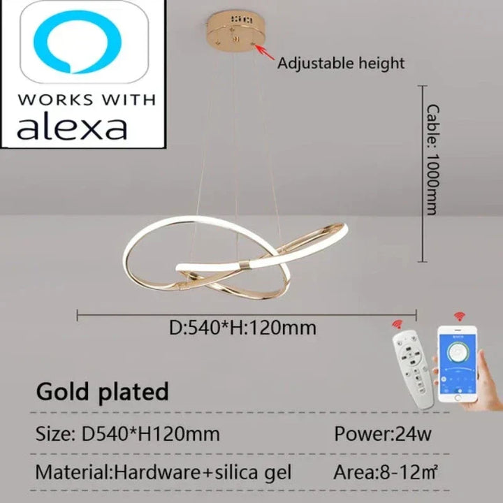 LightMaster - Slim LED Lampa Wisząca Uppsättning