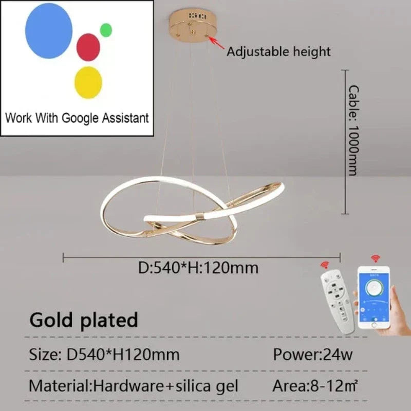 LightMaster - Slim LED Lampa Wisząca Uppsättning