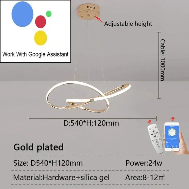 LightMaster - Slim LED Lampa Wisząca Uppsättning