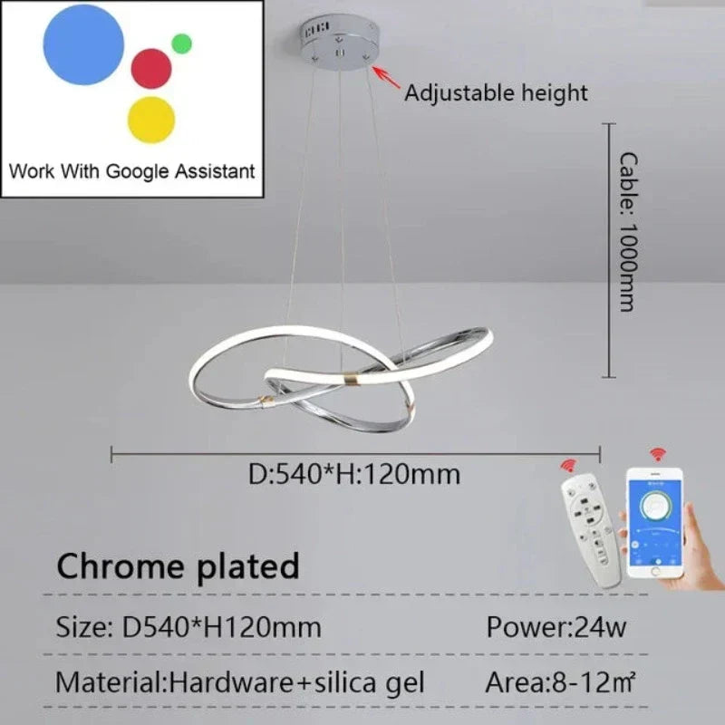 LightMaster - Slim LED Lampa Wisząca Uppsättning