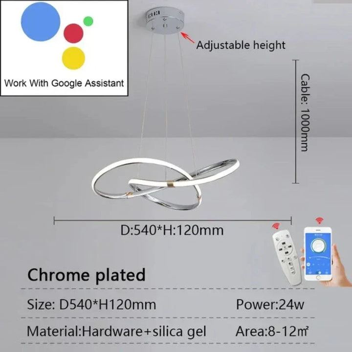 LightMaster - Slim LED Lampa Wisząca Uppsättning