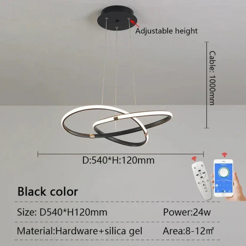 LightMaster - Slim LED Lampa Wisząca Uppsättning