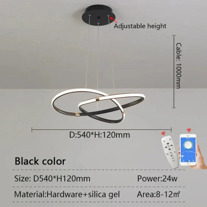 LightMaster - Slim LED Lampa Wisząca Uppsättning
