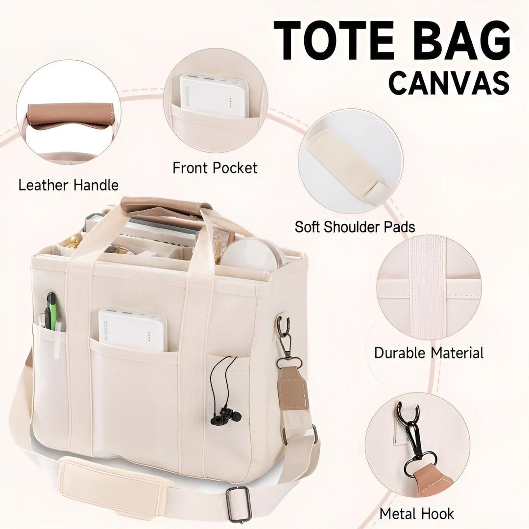 Torba Canvas Tavolaé | Wszechstronna i Wytrzymała | Lekka i Pojemna | W Beżu lub Czerni