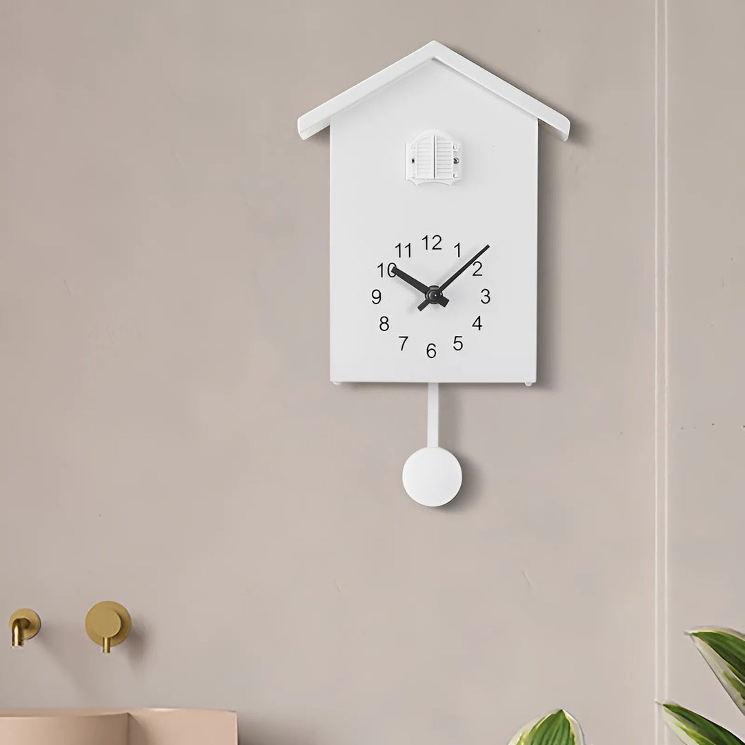 Nowoczesny Zegar Ścienny Kukułkowy z Minimalistycznym Designem