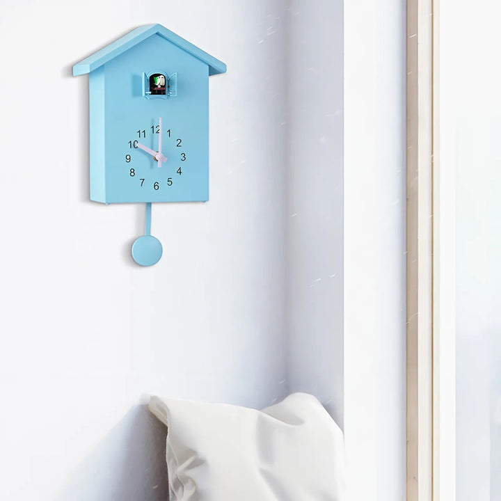 Nowoczesny Zegar Ścienny Kukułkowy z Minimalistycznym Designem