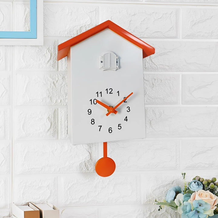 Nowoczesny Zegar Ścienny Kukułkowy z Minimalistycznym Designem
