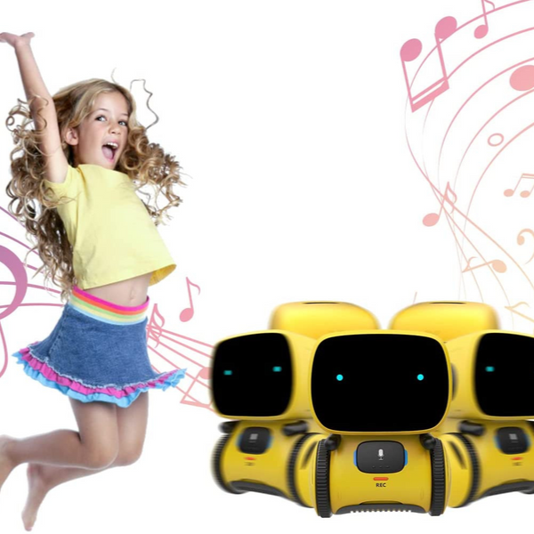 Robot zabawkowy z kontrolą głosową i muzyką