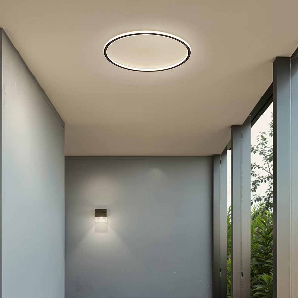 Ultra-cienka nowoczesna lampa sufitowa | LED do niskich sufitów | Okrągła i ściemniana