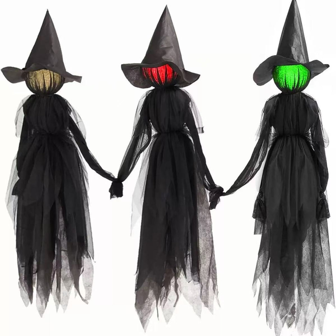 Carvallo - podświetlane Halloweenowe słupki do strasznej dekoracji ogrodu