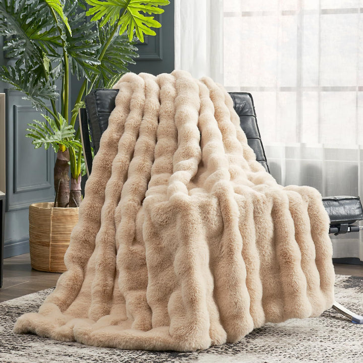 CasaLuxe Koc – Stylowy i Miękki Dwustronny Koc Fleece
