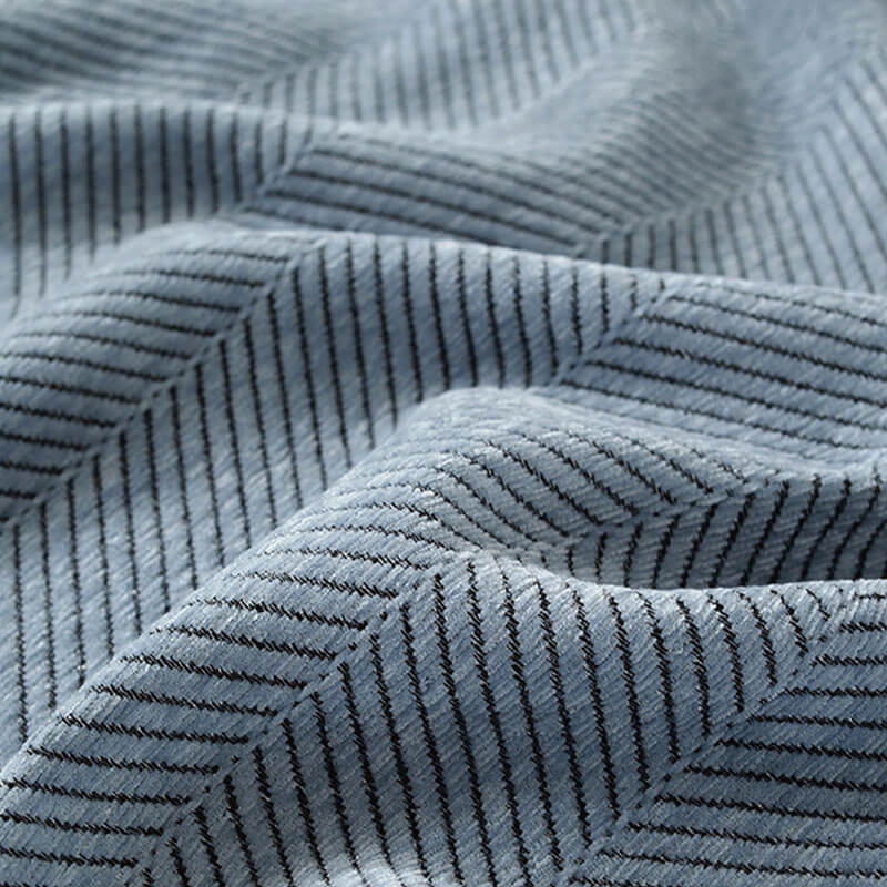 Pokrowiec z Chenille w Wzór Herringbone z Frędzlami Styl Przytulny