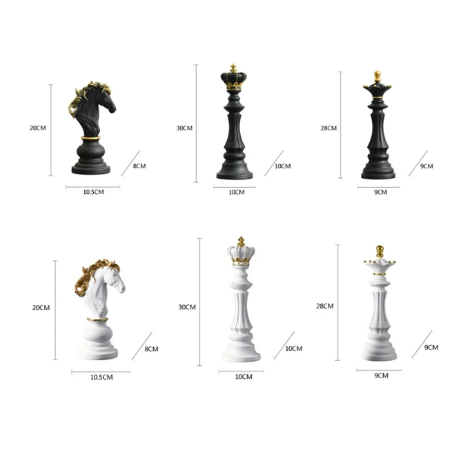 Chessmate | Dekoracyjne figury szachowe