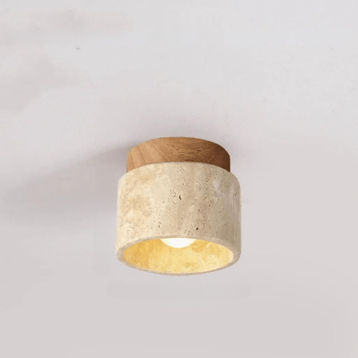 Lampa wisząca Travertin | Kamień naturalny | Minimalistyczny design | Kompatybilna z E27
