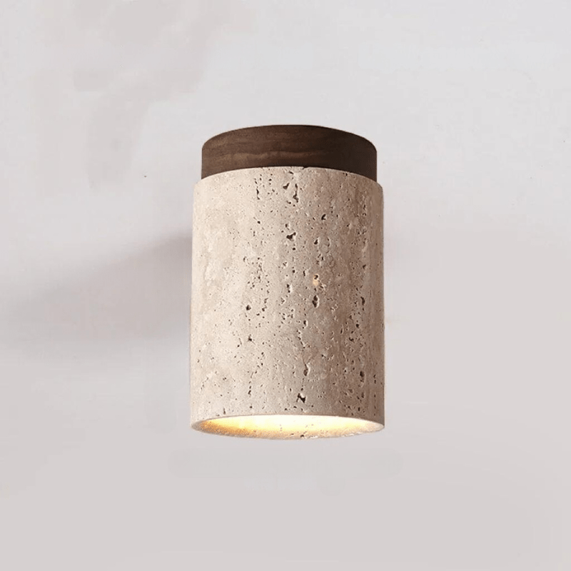 Lampa wisząca Travertin | Kamień naturalny | Minimalistyczny design | Kompatybilna z E27