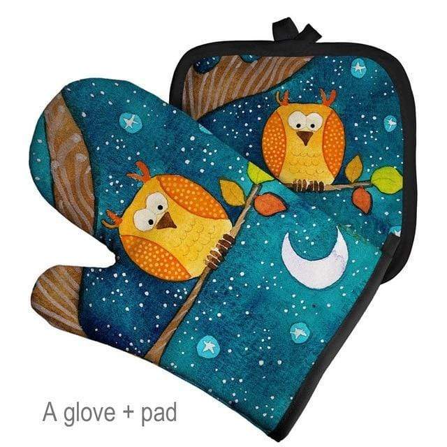 CozyPaws - Urocze, inspirowane kotami, odporne na ciepło rękawice do pieczenia