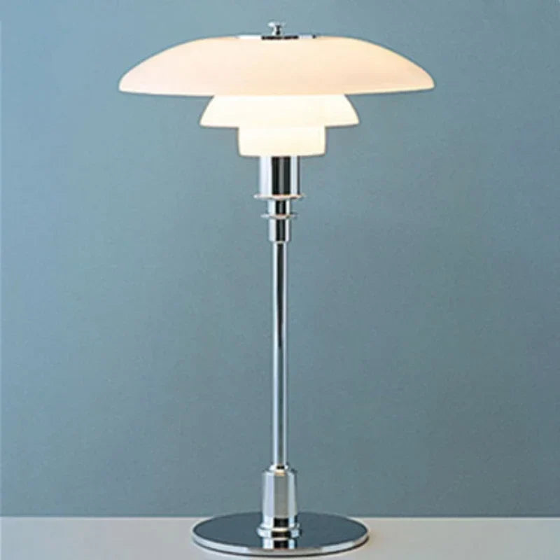 LumeSphere – Lampa biurkowa ze szkła z ściemnialnym LED