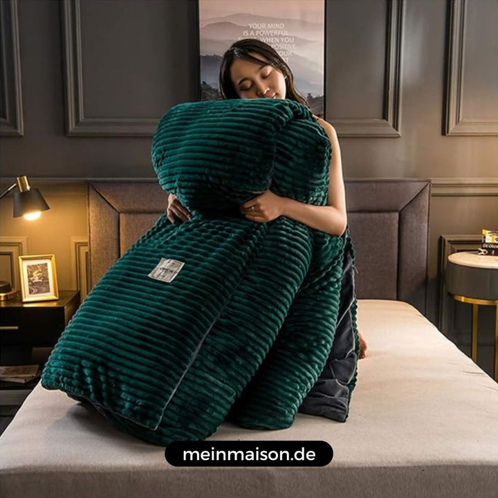 SweetDreams™ - Koc z aksamitu z mikrofibry | Najwyższy komfort