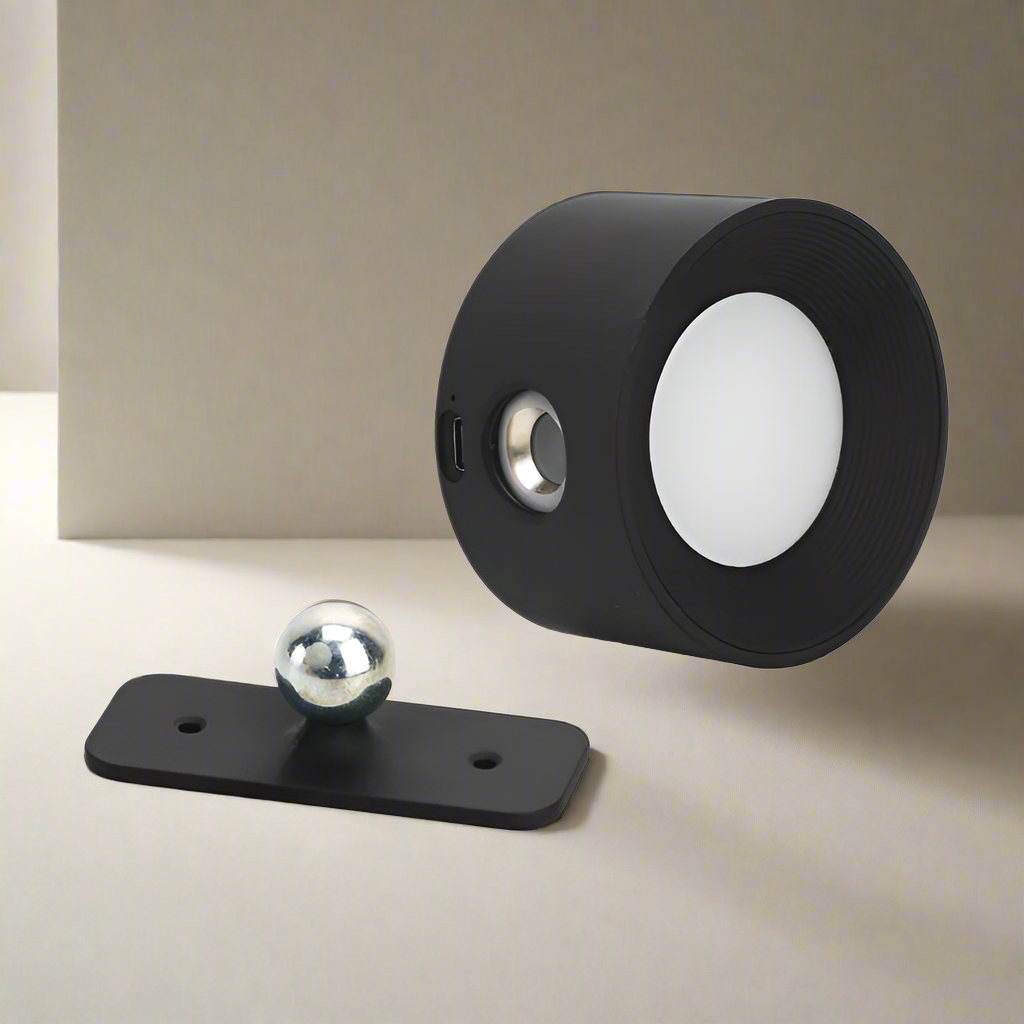 Lumora Spotlight Bezprzewodowa Lampa Ścienna – Ładowalna, 360° Obrotowa i Przyciemniana Lampa LED
