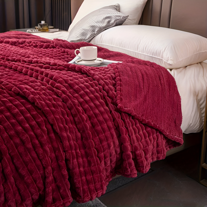 NordicSoft Koc – Przytulny i Puszysty Koc Koralikowy z Fleece