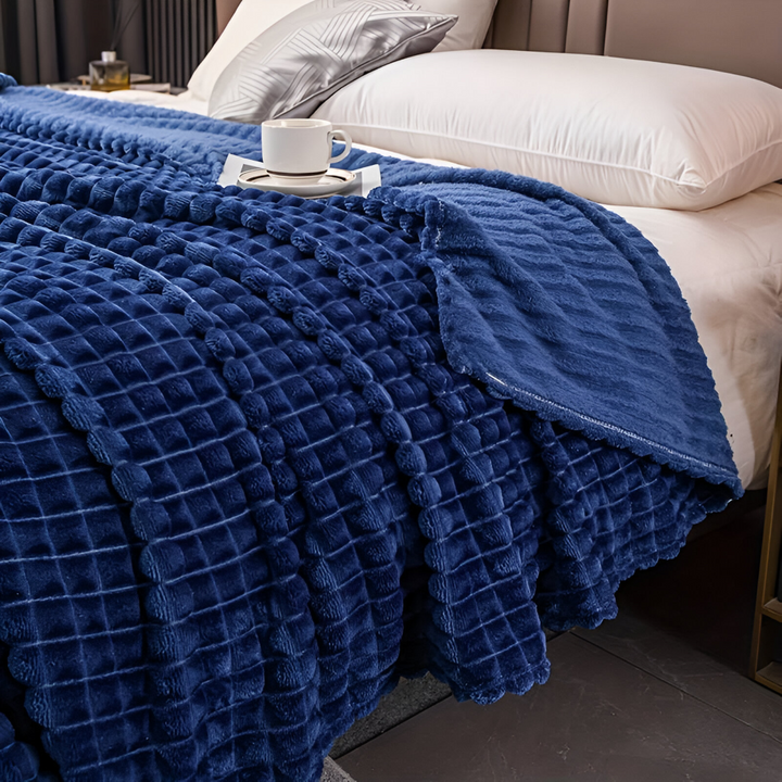 NordicSoft Koc – Przytulny i Puszysty Koc Koralikowy z Fleece