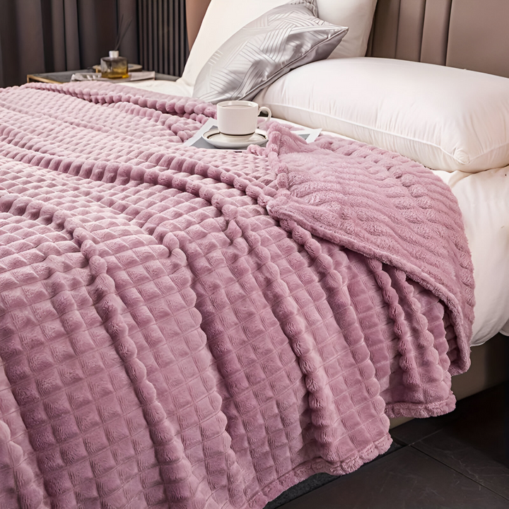 NordicSoft Koc – Przytulny i Puszysty Koc Koralikowy z Fleece