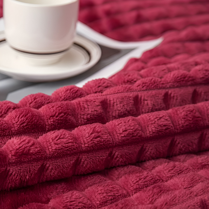 NordicSoft Koc – Przytulny i Puszysty Koc Koralikowy z Fleece