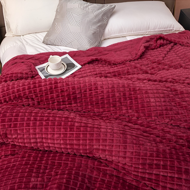 NordicSoft Koc – Przytulny i Puszysty Koc Koralikowy z Fleece