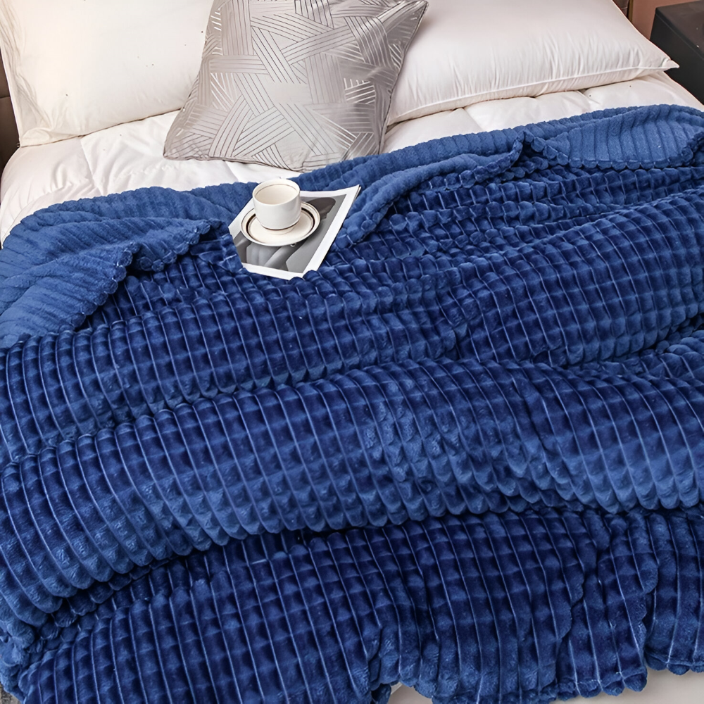 NordicSoft Koc – Przytulny i Puszysty Koc Koralikowy z Fleece