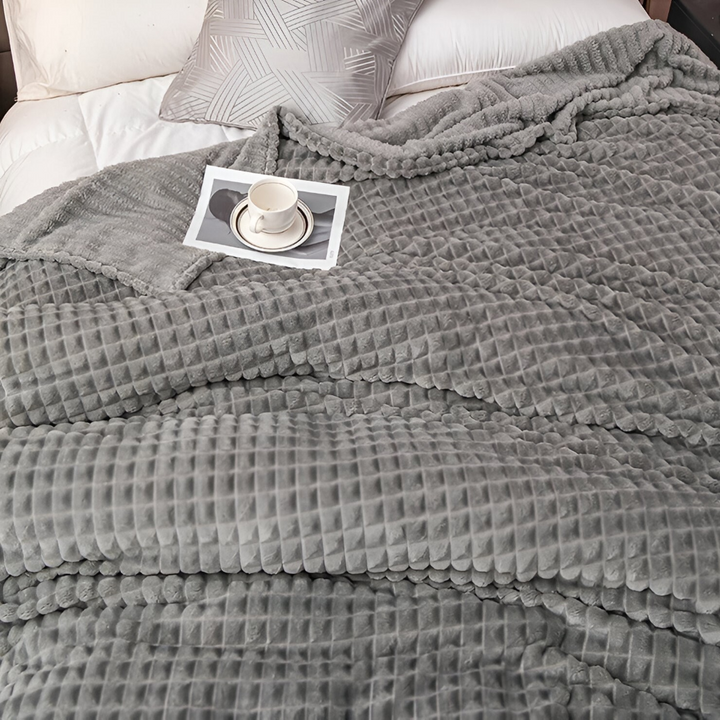 NordicSoft Koc – Przytulny i Puszysty Koc Koralikowy z Fleece