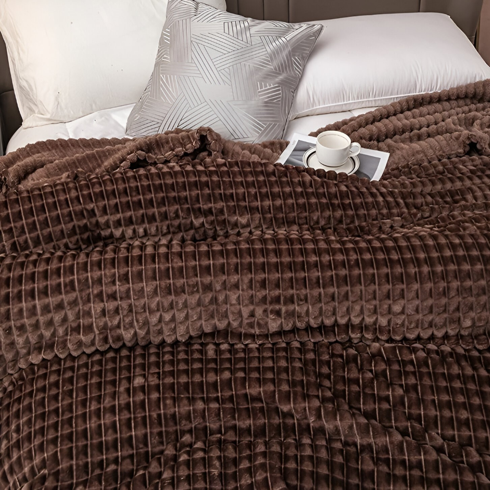 NordicSoft Koc – Przytulny i Puszysty Koc Koralikowy z Fleece