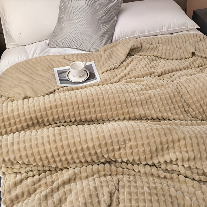 NordicSoft Koc – Przytulny i Puszysty Koc Koralikowy z Fleece