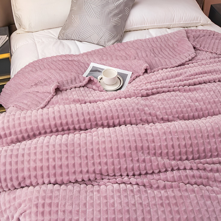 NordicSoft Koc – Przytulny i Puszysty Koc Koralikowy z Fleece
