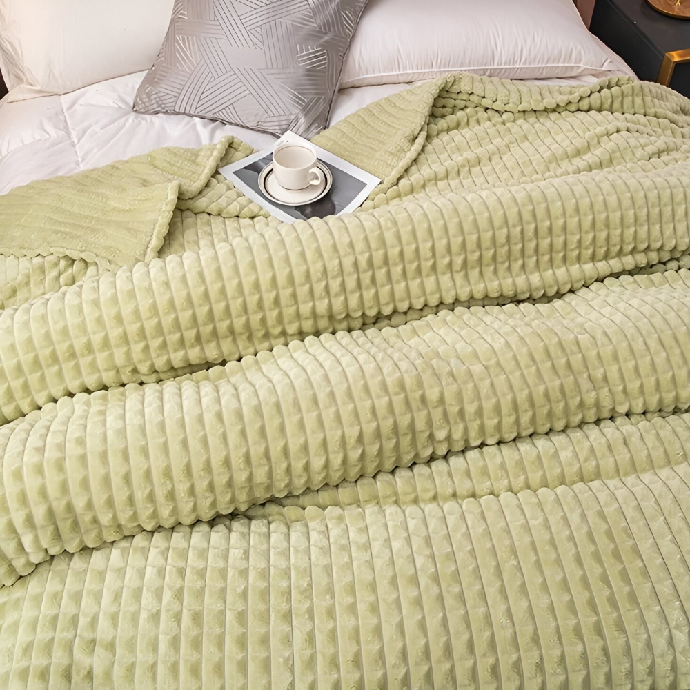 NordicSoft Koc – Przytulny i Puszysty Koc Koralikowy z Fleece
