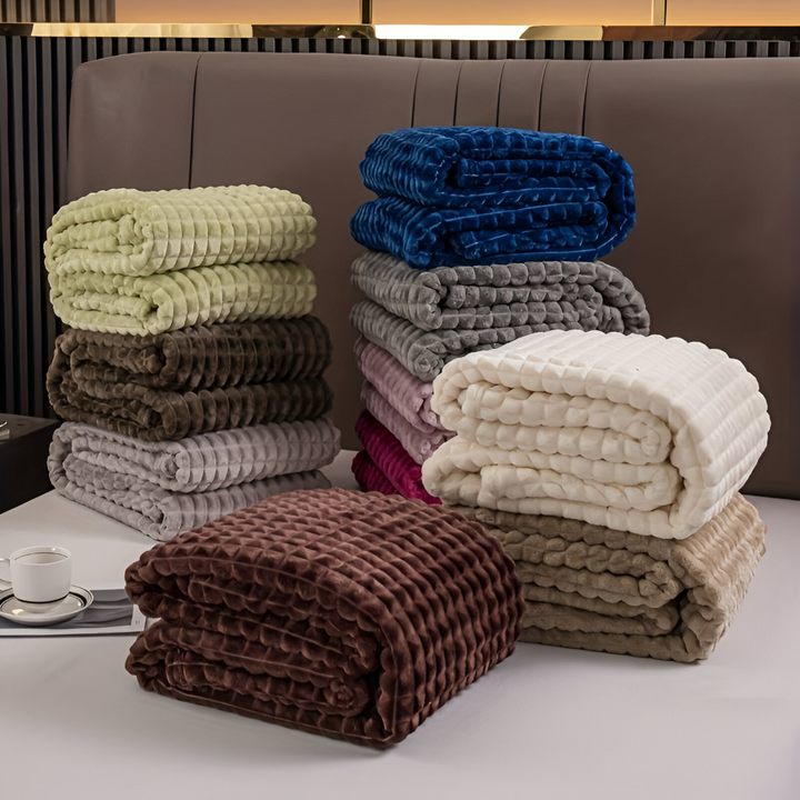 NordicSoft Koc – Przytulny i Puszysty Koc Koralikowy z Fleece