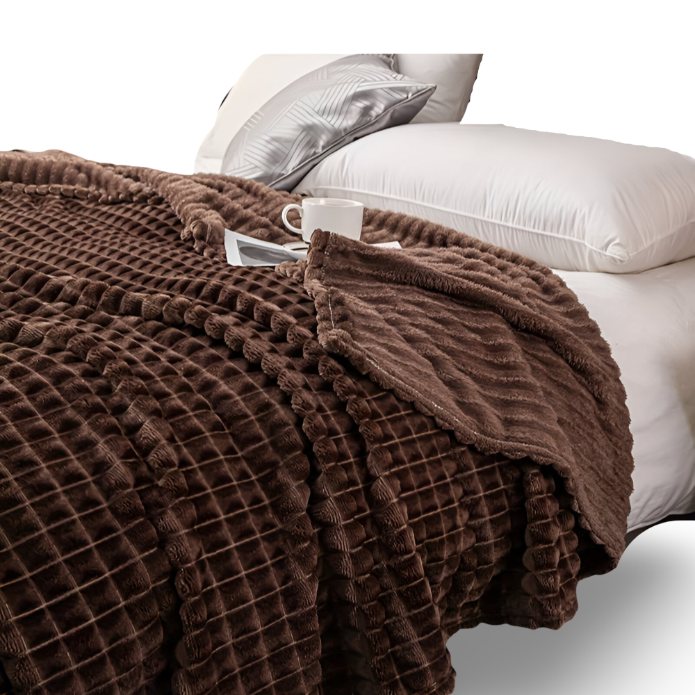 NordicSoft Koc – Przytulny i Puszysty Koc Koralikowy z Fleece