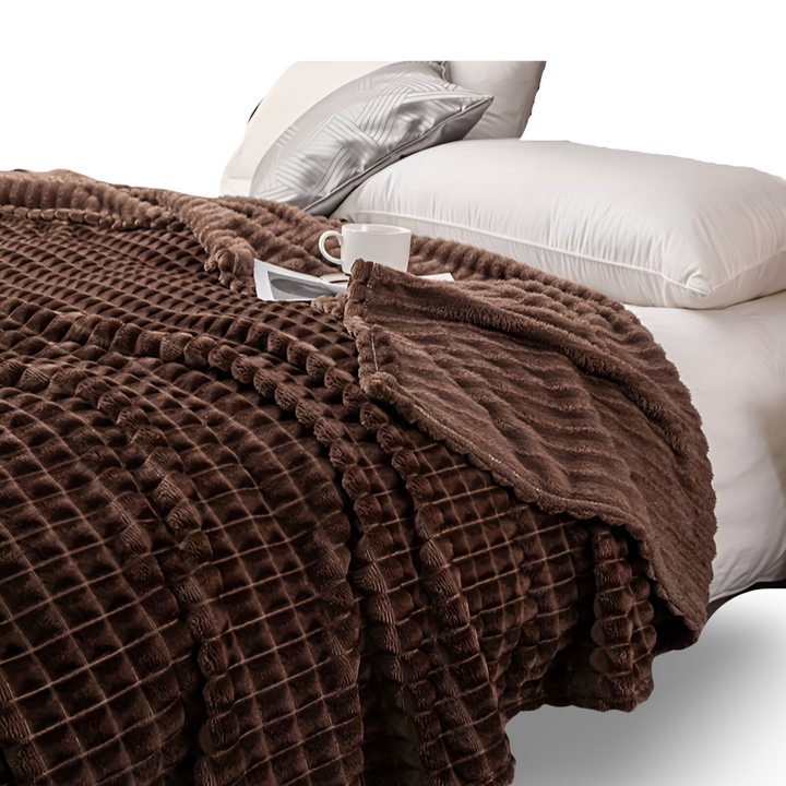 NordicSoft Koc – Przytulny i Puszysty Koc Koralikowy z Fleece