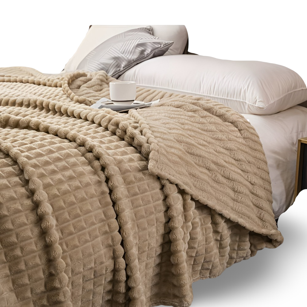 NordicSoft Koc – Przytulny i Puszysty Koc Koralikowy z Fleece