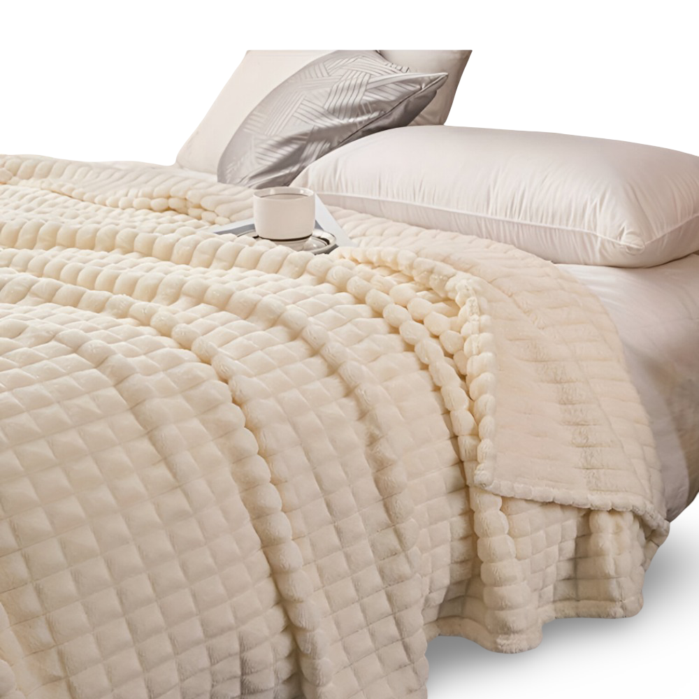 NordicSoft Koc – Przytulny i Puszysty Koc Koralikowy z Fleece
