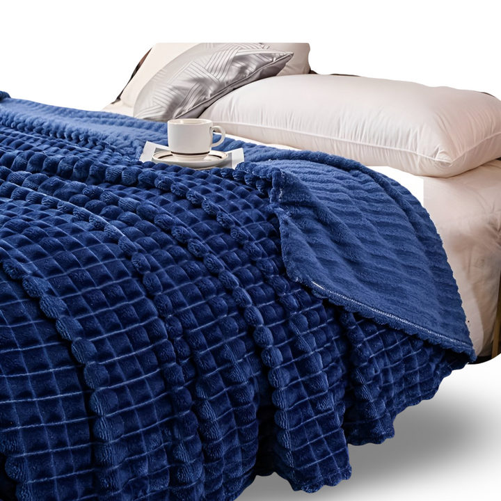 NordicSoft Koc – Przytulny i Puszysty Koc Koralikowy z Fleece