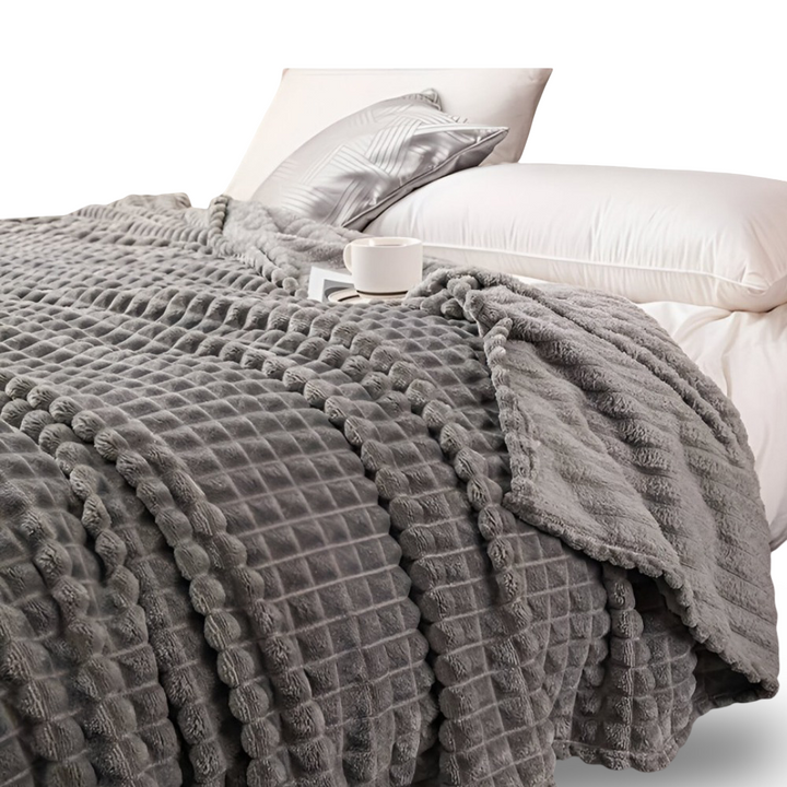NordicSoft Koc – Przytulny i Puszysty Koc Koralikowy z Fleece