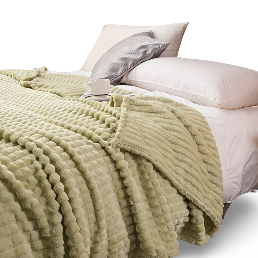 NordicSoft Koc – Przytulny i Puszysty Koc Koralikowy z Fleece