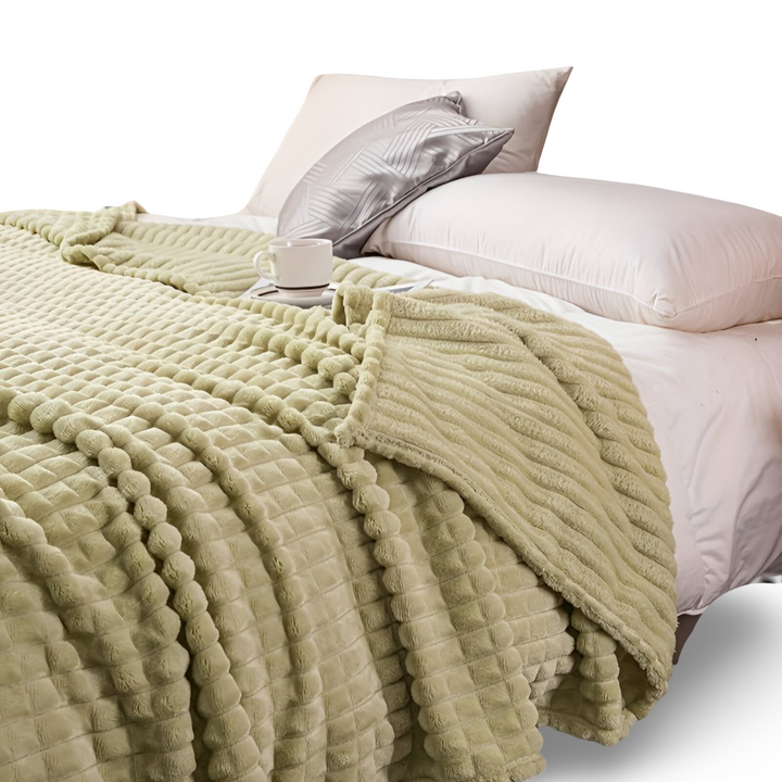 NordicSoft Koc – Przytulny i Puszysty Koc Koralikowy z Fleece