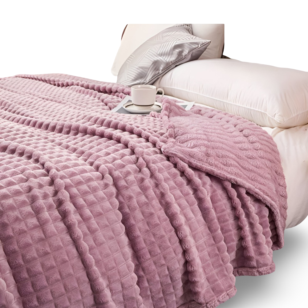 NordicSoft Koc – Przytulny i Puszysty Koc Koralikowy z Fleece