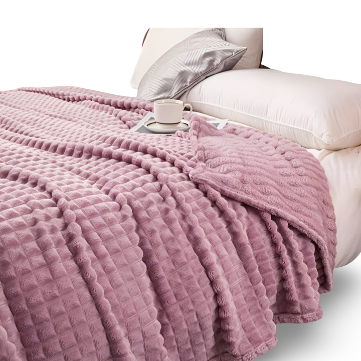 NordicSoft Koc – Przytulny i Puszysty Koc Koralikowy z Fleece