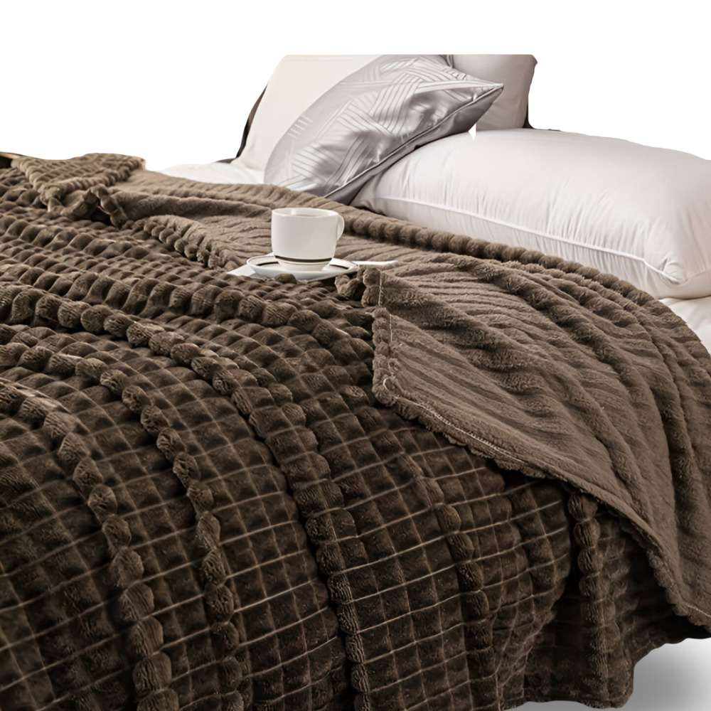 NordicSoft Koc – Przytulny i Puszysty Koc Koralikowy z Fleece