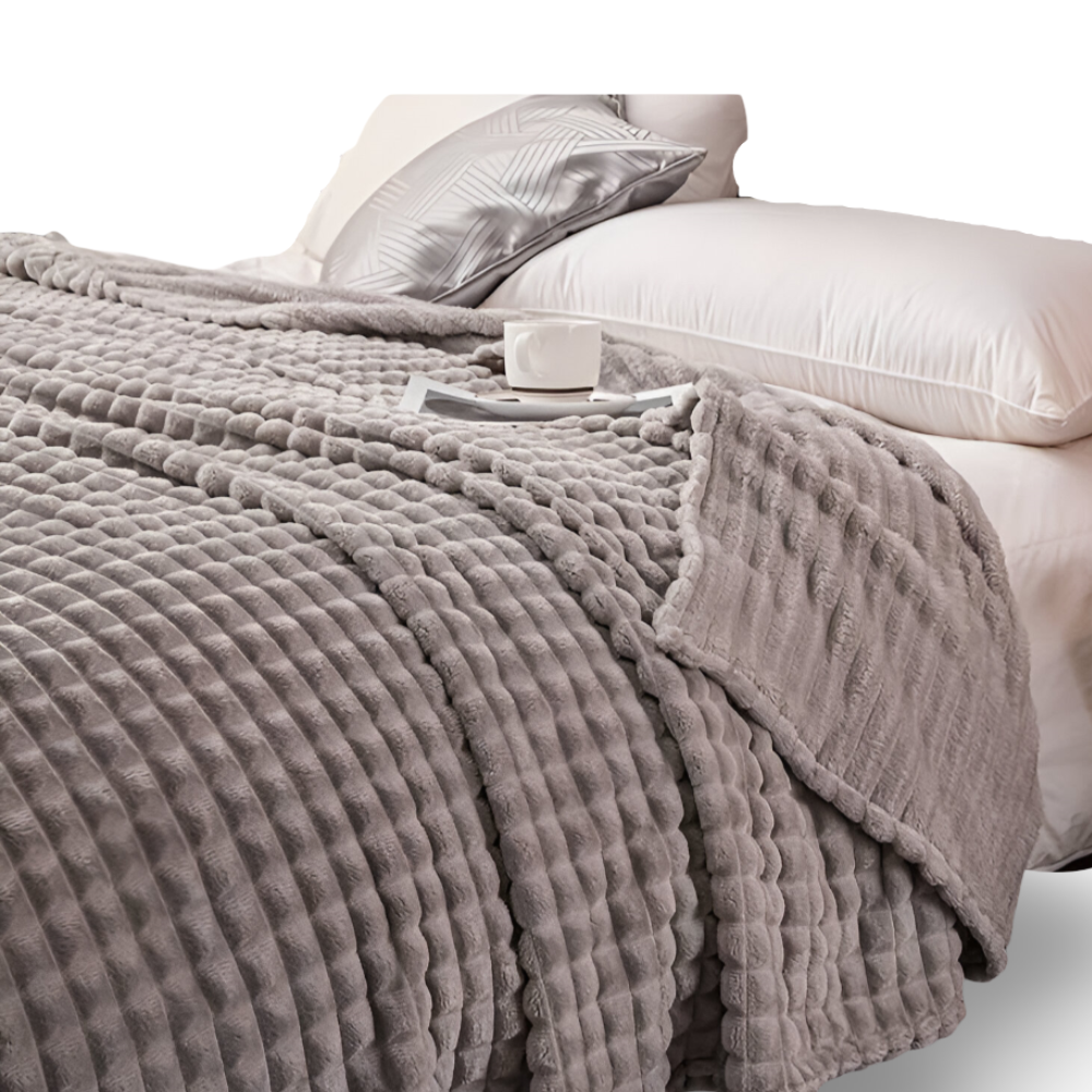 NordicSoft Koc – Przytulny i Puszysty Koc Koralikowy z Fleece