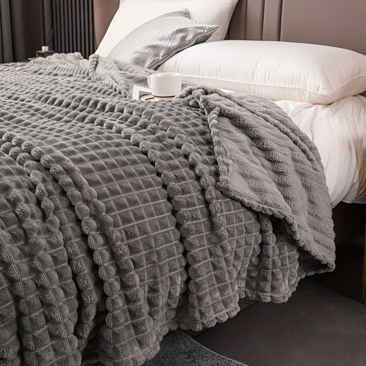 NordicSoft Koc – Przytulny i Puszysty Koc Koralikowy z Fleece