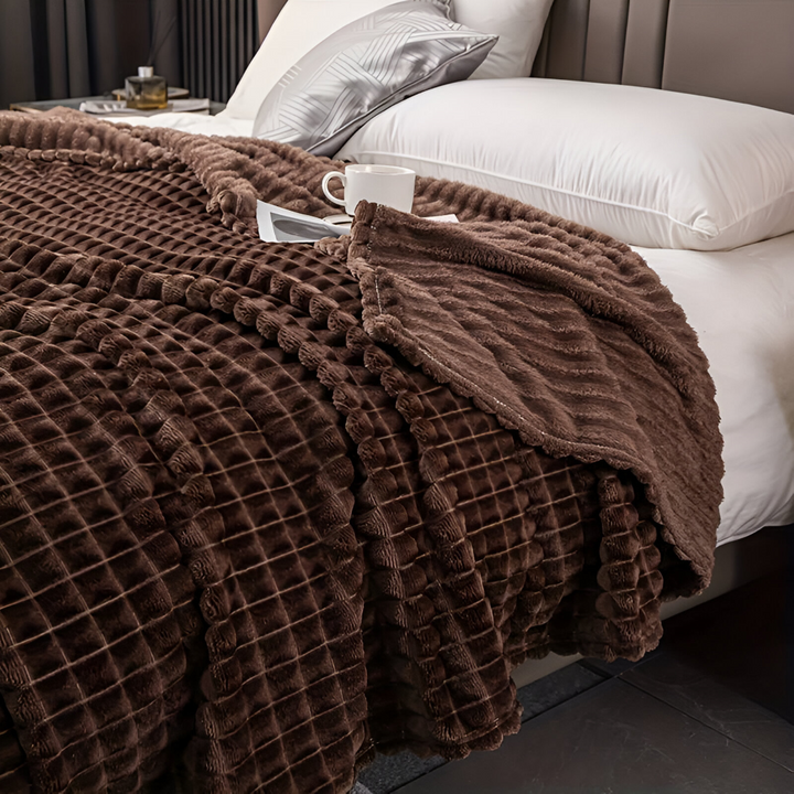 NordicSoft Koc – Przytulny i Puszysty Koc Koralikowy z Fleece