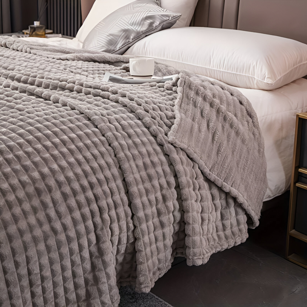 NordicSoft Koc – Przytulny i Puszysty Koc Koralikowy z Fleece